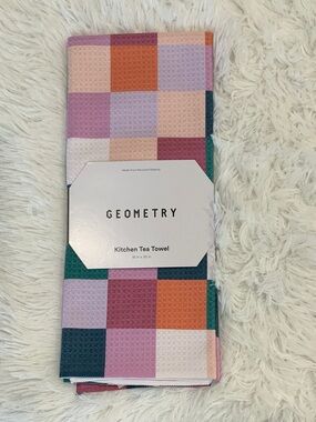 GEOMETRY Multicolor Check Kitchen Tea Towel